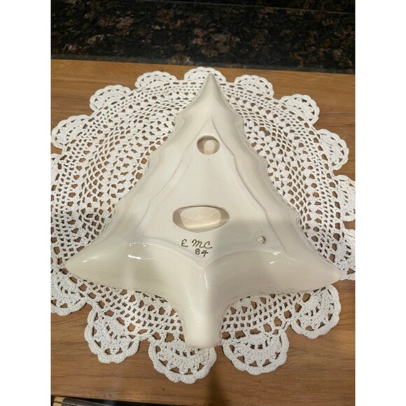 Vintage Ceramic Christmas tree nut tray - Picture 4 of 6